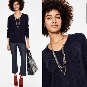 Boden “Charlotte” Mohair Sweater in Navy size Medium